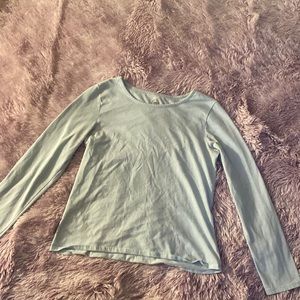 Long-sleeve kids shirt. Size 14-16, Teal, Wonder Nation